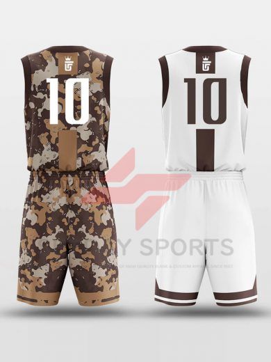 Custom Reversible Sublimated Basketball Jersey Set