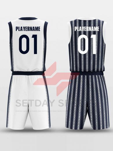 Custom Reversible Sublimated Basketball Jersey Set