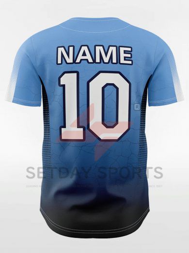 Customized Men’s Sublimated Button Down Baseball Jersey