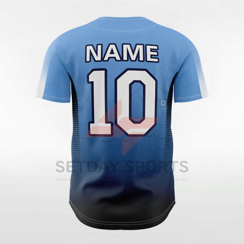 Customized Men’s Sublimated Button Down Baseball Jersey