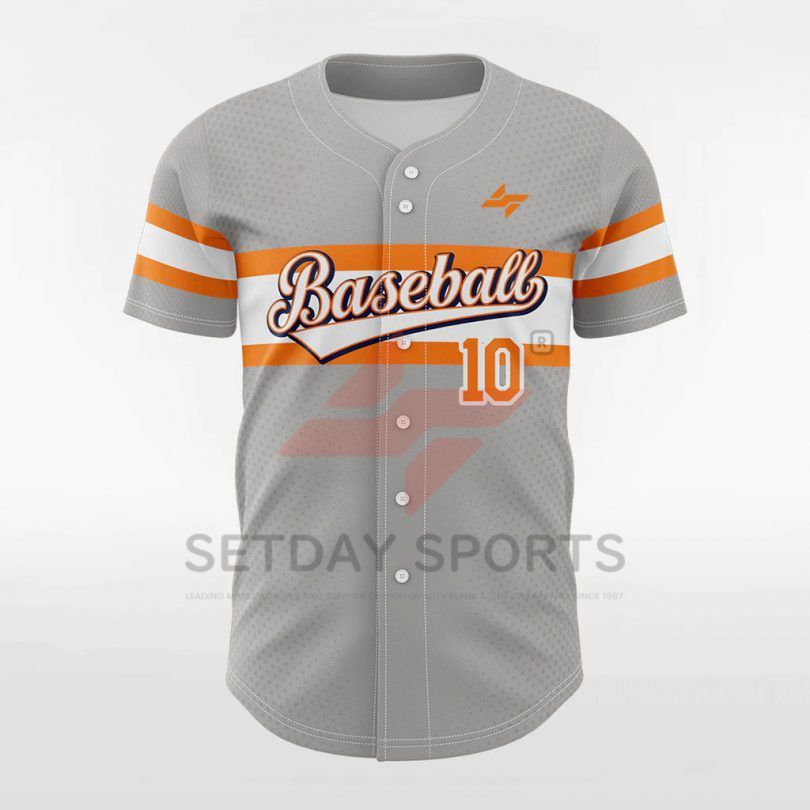 Customized Men’s Sublimated Button Down Baseball Jersey