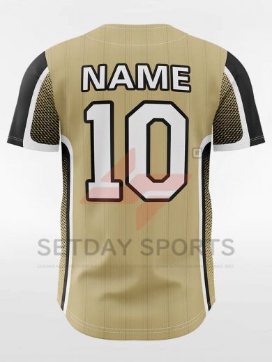 Customized Men’s Sublimated Button Down Baseball Jersey