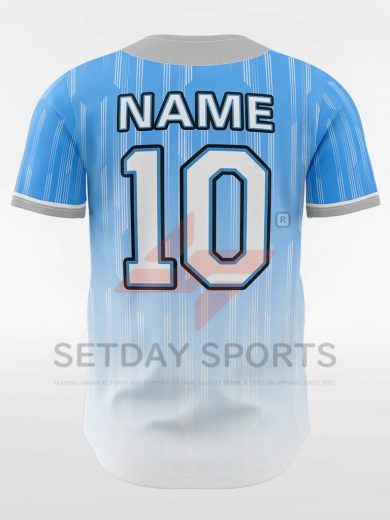 Customized Men’s Sublimated Button Down Baseball Jersey