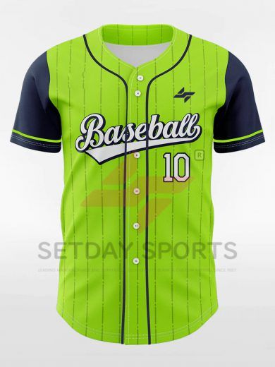 Customized Men’s Sublimated Button Down Baseball Jersey