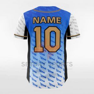 Plume - Customized Men's Sublimated Button Down Baseball Jersey