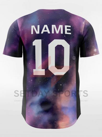 Nebula - Customized Men's Sublimated Button Down Baseball Jersey