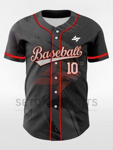 Ink 2 - Customized Men's Sublimated Button Down Baseball Jersey