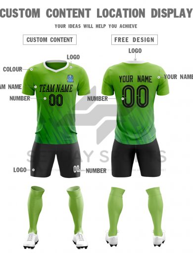 Customized Men's Fluorescent Sublimated Soccer Jersey