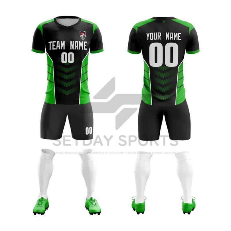 Customized Men's Fluorescent Sublimated Soccer Jersey