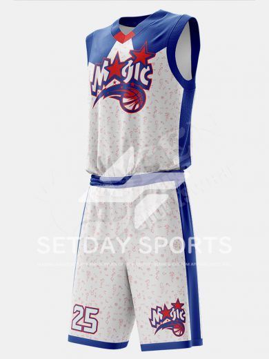 Customized Kid's Sublimated Basketball Jersey Set