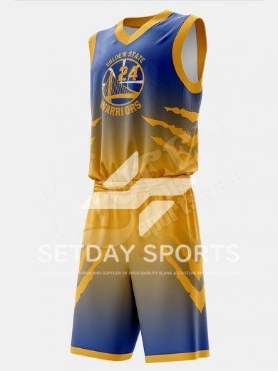 Customized Kid's Sublimated Basketball Jersey Set