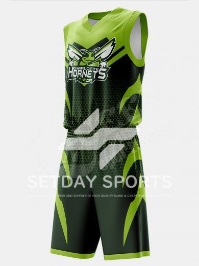 Customized Kid's Sublimated Basketball Jersey Set
