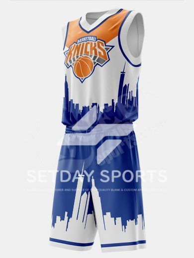 Customized Kid's Sublimated Basketball Jersey Set