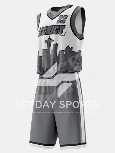 Customized Kid's Sublimated Basketball Jersey Set