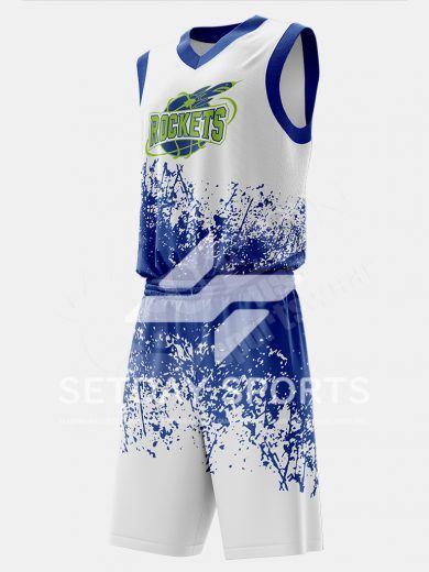 Customized Kid's Sublimated Basketball Jersey Set