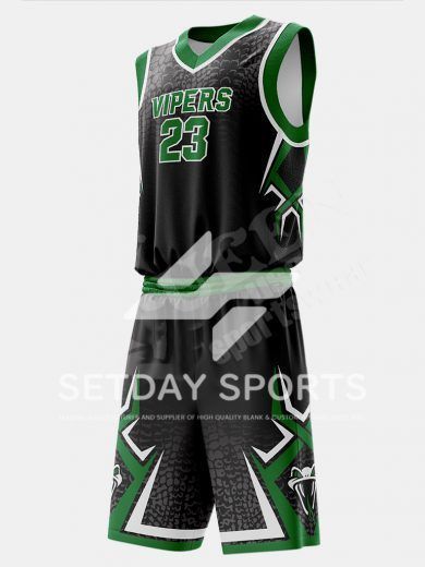 Customized Kid's Sublimated Basketball Jersey Set