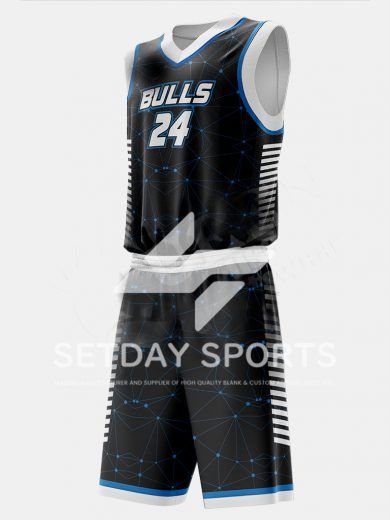 Customized Kid's Sublimated Basketball Jersey Set