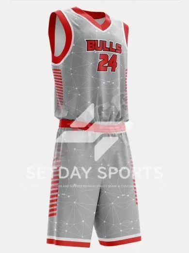 Customized Kid's Sublimated Basketball Jersey Set