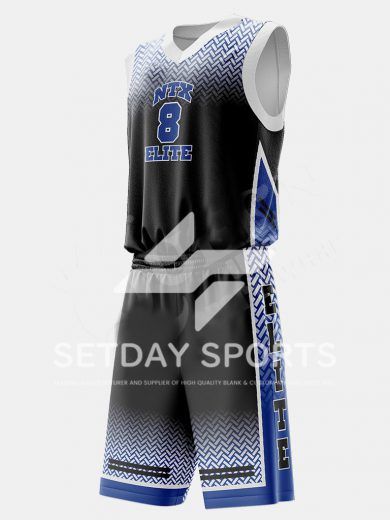 Customized Kid's Sublimated Basketball Jersey Set
