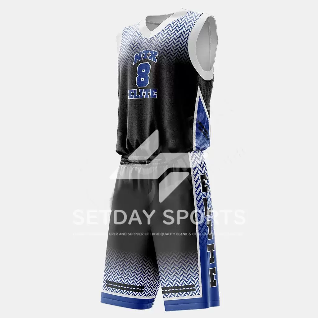 Customized Kid's Sublimated Basketball Jersey Set