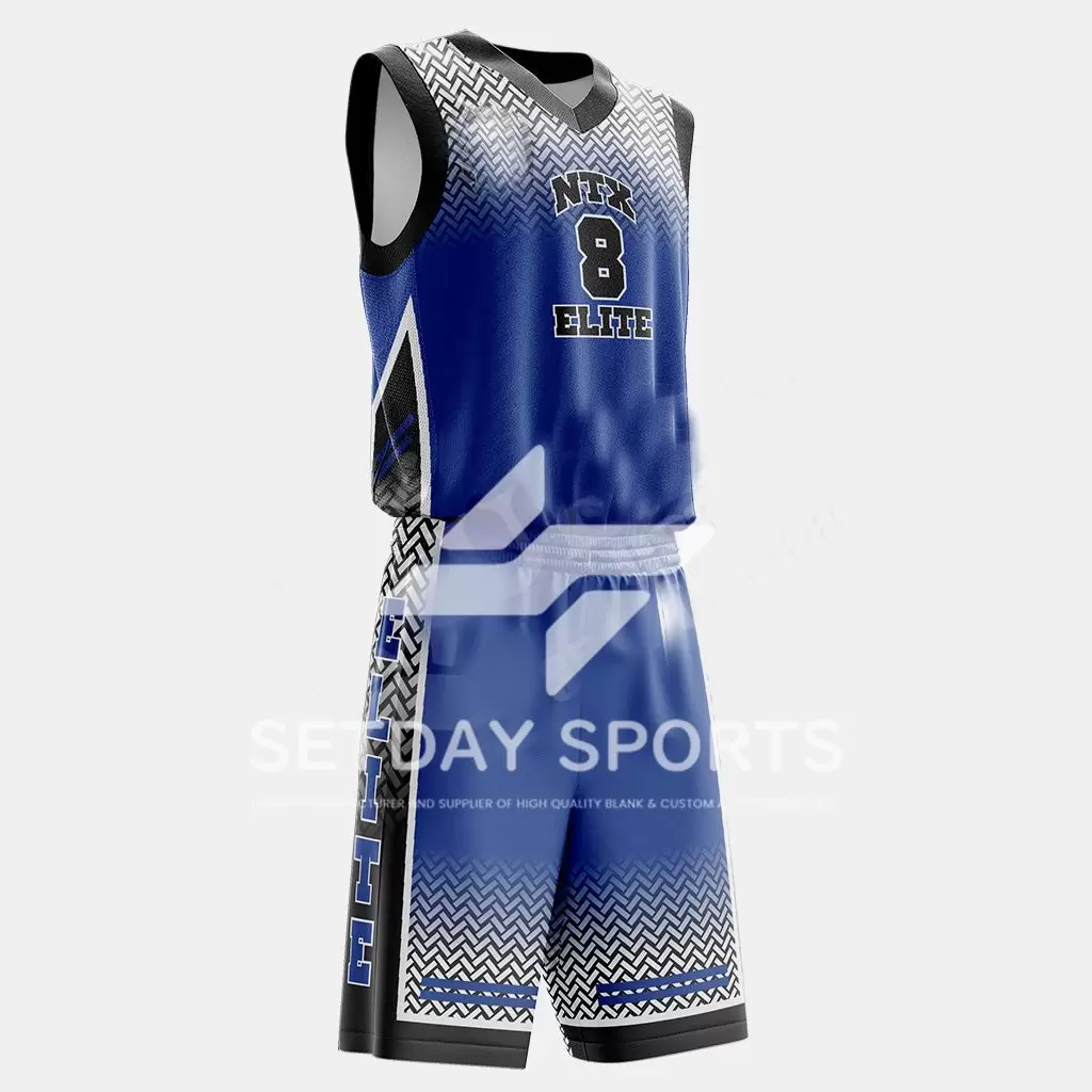 Customized Kid's Sublimated Basketball Jersey Set