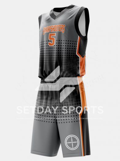 Customized Kid's Sublimated Basketball Jersey Set