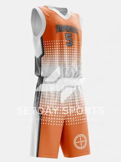 Customized Kid's Sublimated Basketball Jersey Set
