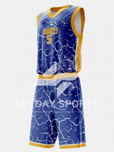 Customized Kid's Sublimated Basketball Jersey Set