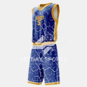 Customized Kid's Sublimated Basketball Jersey Set