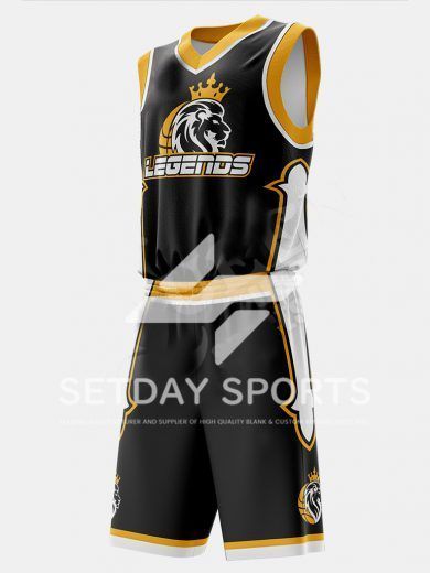 Customized Kid's Sublimated Basketball Jersey Set