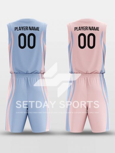 Customized Kid's Sublimated Basketball Jersey Set