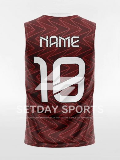 Customized Men's Sublimated Sleeveless Soccer Jersey