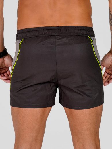 Premium Lift Shorts - Men's Gym Shorts - Grey Bolt