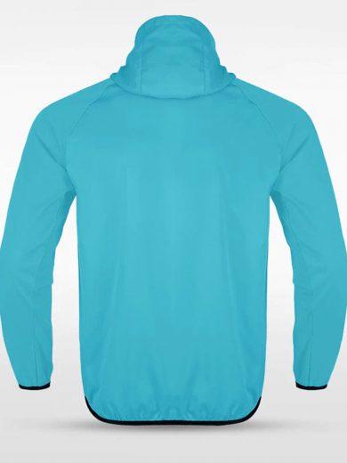Customized Men's Sublimated Full-Zip Waterproof Windbreaker Jackets