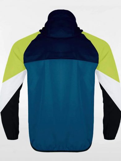 Customized Men's Sublimated Full-Zip Waterproof Windbreaker Jackets