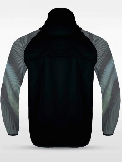 Customized Men's Sublimated Full-Zip Waterproof Windbreaker Jackets