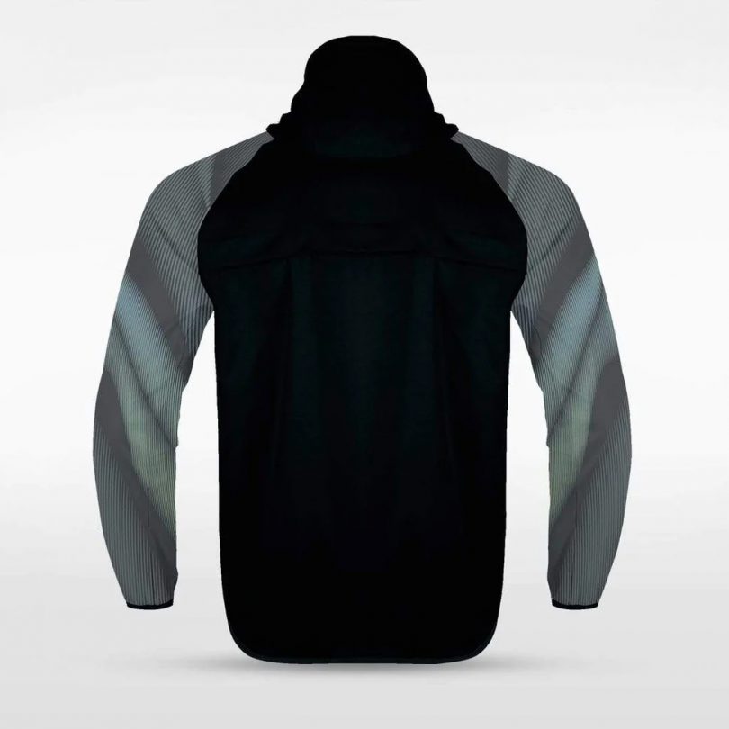 Customized Men's Sublimated Full-Zip Waterproof Windbreaker Jackets