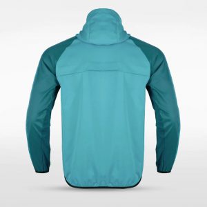Customized Men's Sublimated Full-Zip Waterproof Windbreaker Jackets
