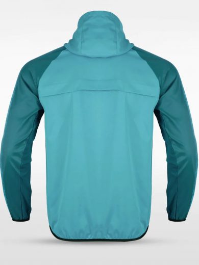 Customized Men's Sublimated Full-Zip Waterproof Windbreaker Jackets
