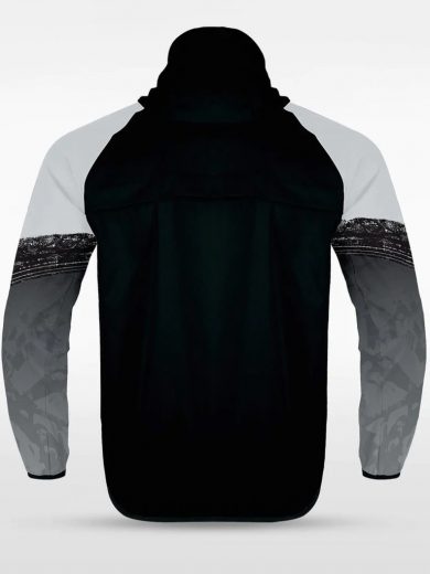 Customized Men's Sublimated Full-Zip Waterproof Windbreaker Jackets