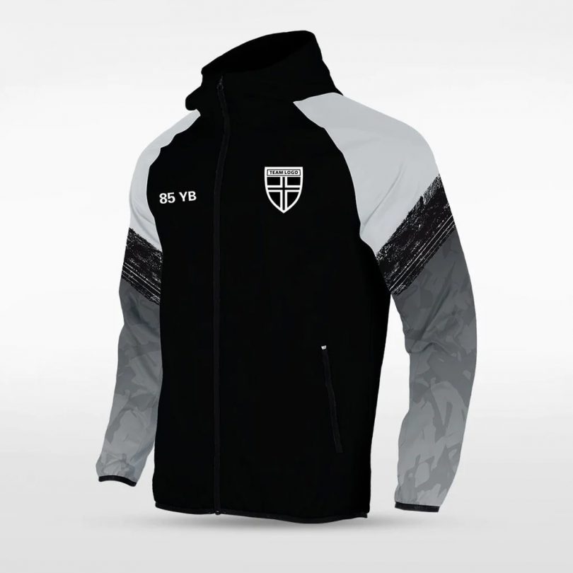 Customized Men's Sublimated Full-Zip Waterproof Windbreaker Jackets