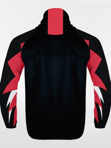 Customized Men's Sublimated Full-Zip Waterproof Windbreaker Jackets
