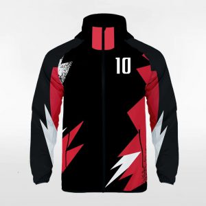 Customized Men's Sublimated Full-Zip Waterproof Windbreaker Jackets
