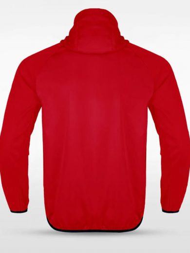 Customized Men's Sublimated Full-Zip Waterproof Windbreaker Jackets