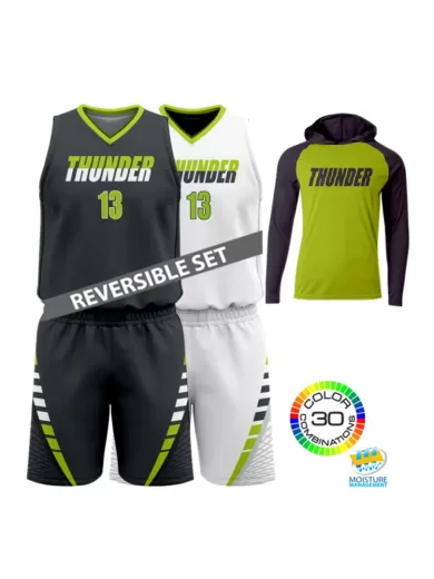 Galaxy Full Dye Sublimated Reversible Basketball Package-(z452 | All-Net Sublimated Sets & Sublimated Hoodie)