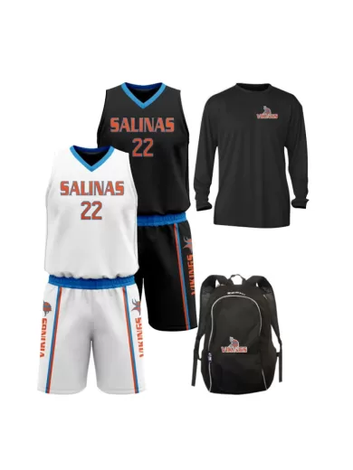 Package includes: Home and Away set, Warm-up Set & Bag Full Dye Sublimated Set – Cooling Performance Long Sleeve Crew -INCLUDES : 2-3 color Front Team Name/ Logo, 4″ Front numbers & 6″ Back numbers(Bag 1-5 color Heat Pressed logo)