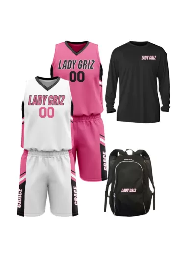 Swish Basketball Package( Swish Sets, Long Sleeve Warm-up Jersey & Bag)