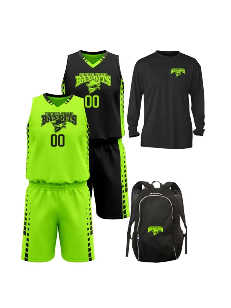 Wing Basketball Package( Wing Sets, Long Sleeve Warm-up Jersey & Bag)