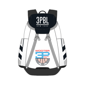 black and white basketball bag