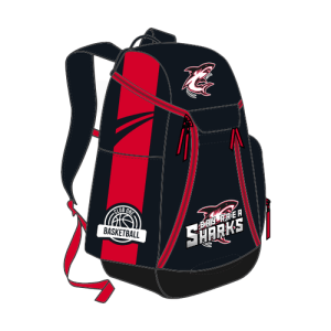 red black basketball backpack